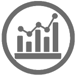 Analytic icon grey